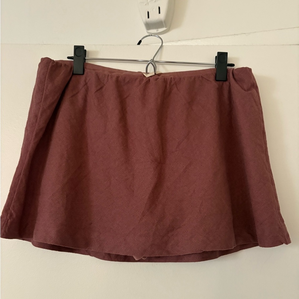 Free People linen skirt/skort